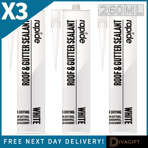 White roof gutter - white,